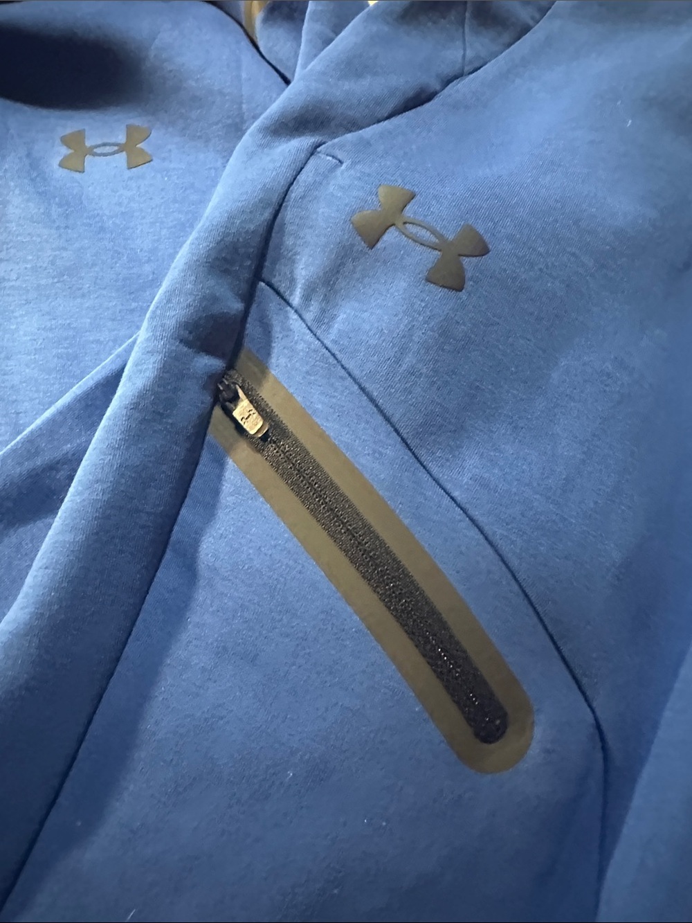 Under Armour Bright Blue Zip Hoodie and Joggers Set - Picture 2 of 4